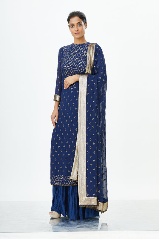 Kurta Set in Bandini Inspired Sequins Embroidery