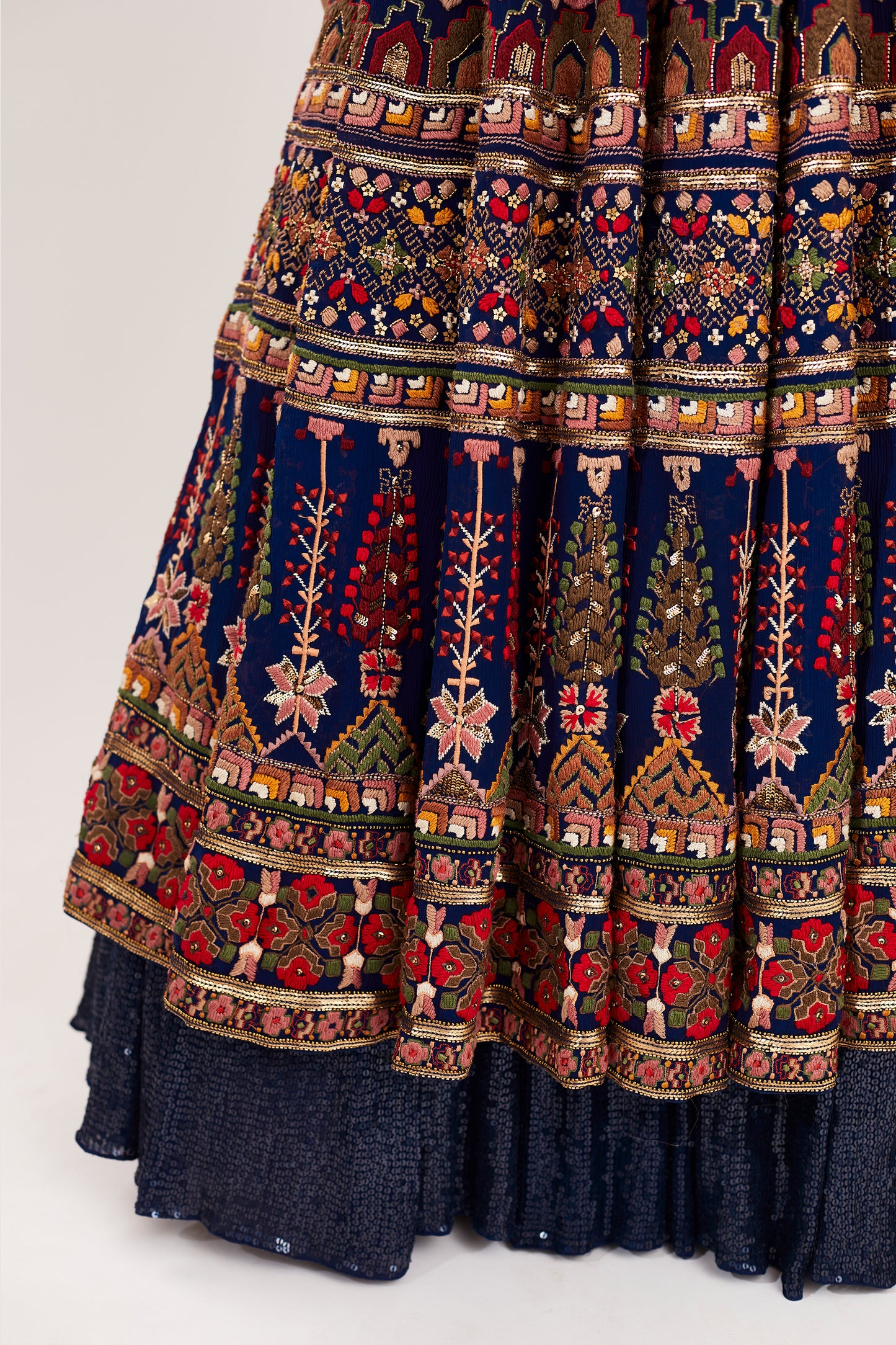 Jacket Set in Tribal Embroidery