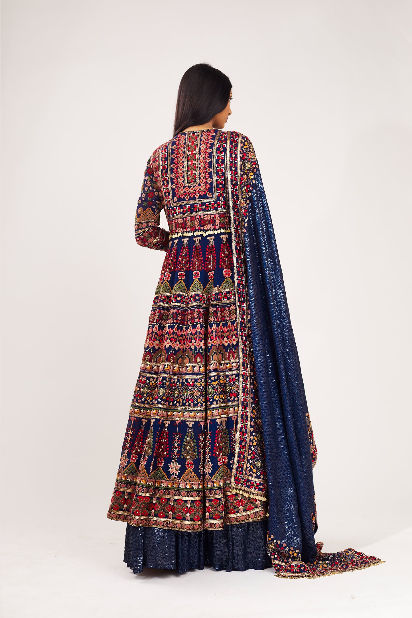 Jacket Set in Tribal Embroidery