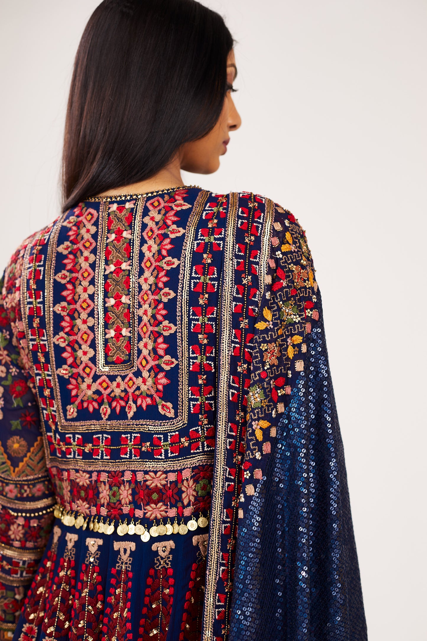 Jacket Set in Tribal Embroidery