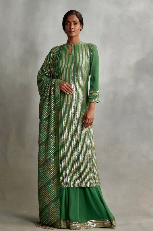 Kurta Set in Mix small sequin embroidery
