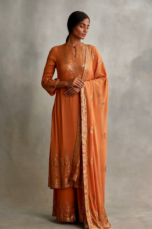 Kurta Set in small sequin embroidery