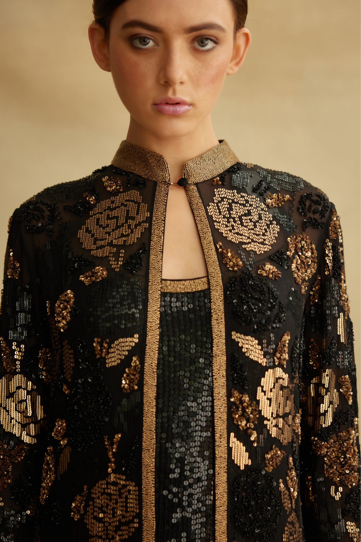 Jacket Set in signature Rose embroidery