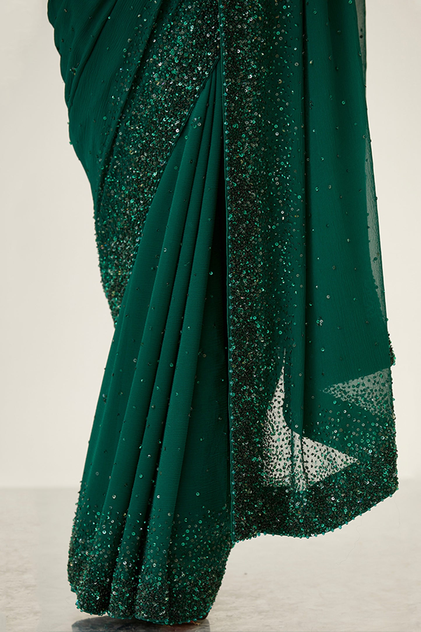 Sari Set with Tonal Sequins embroidery
