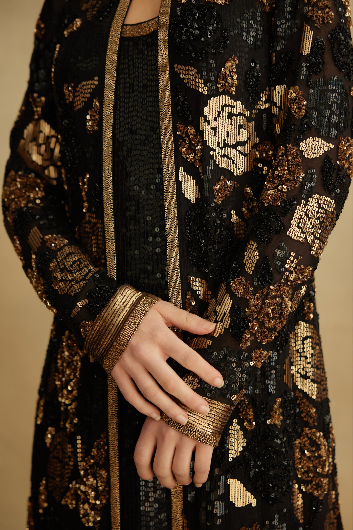 Jacket Set in signature Rose embroidery