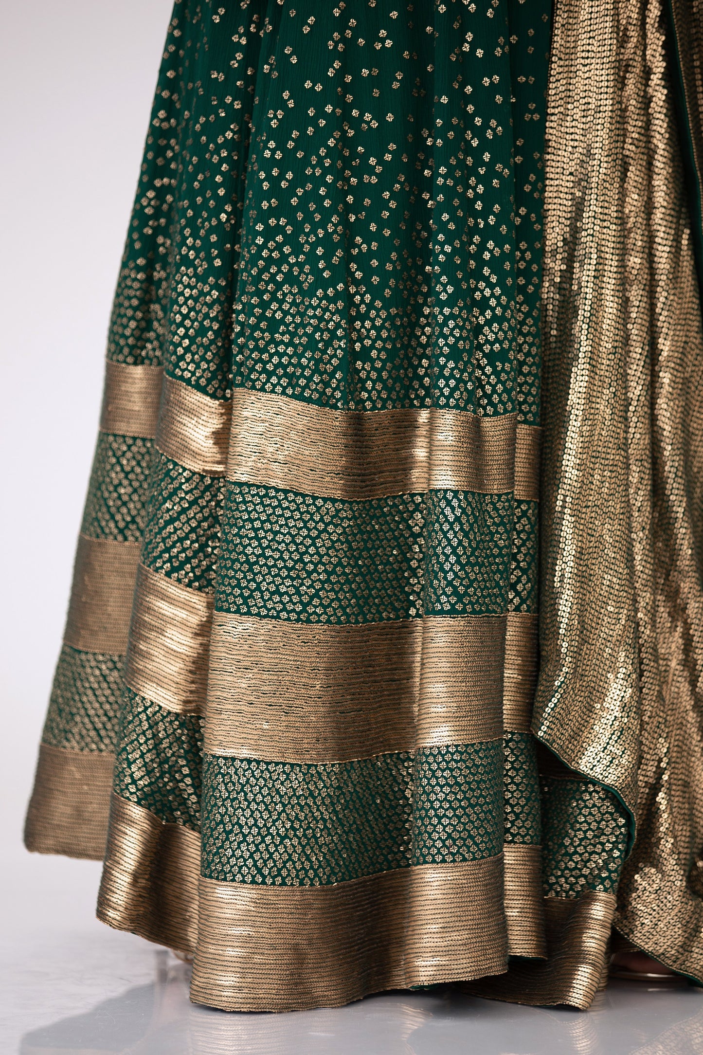 Lehenga Set in Bandini Inspired Sequin Embroidery