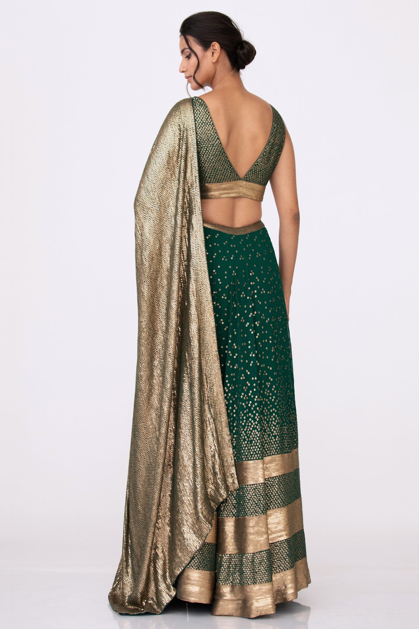 Lehenga Set in Bandini Inspired Sequin Embroidery