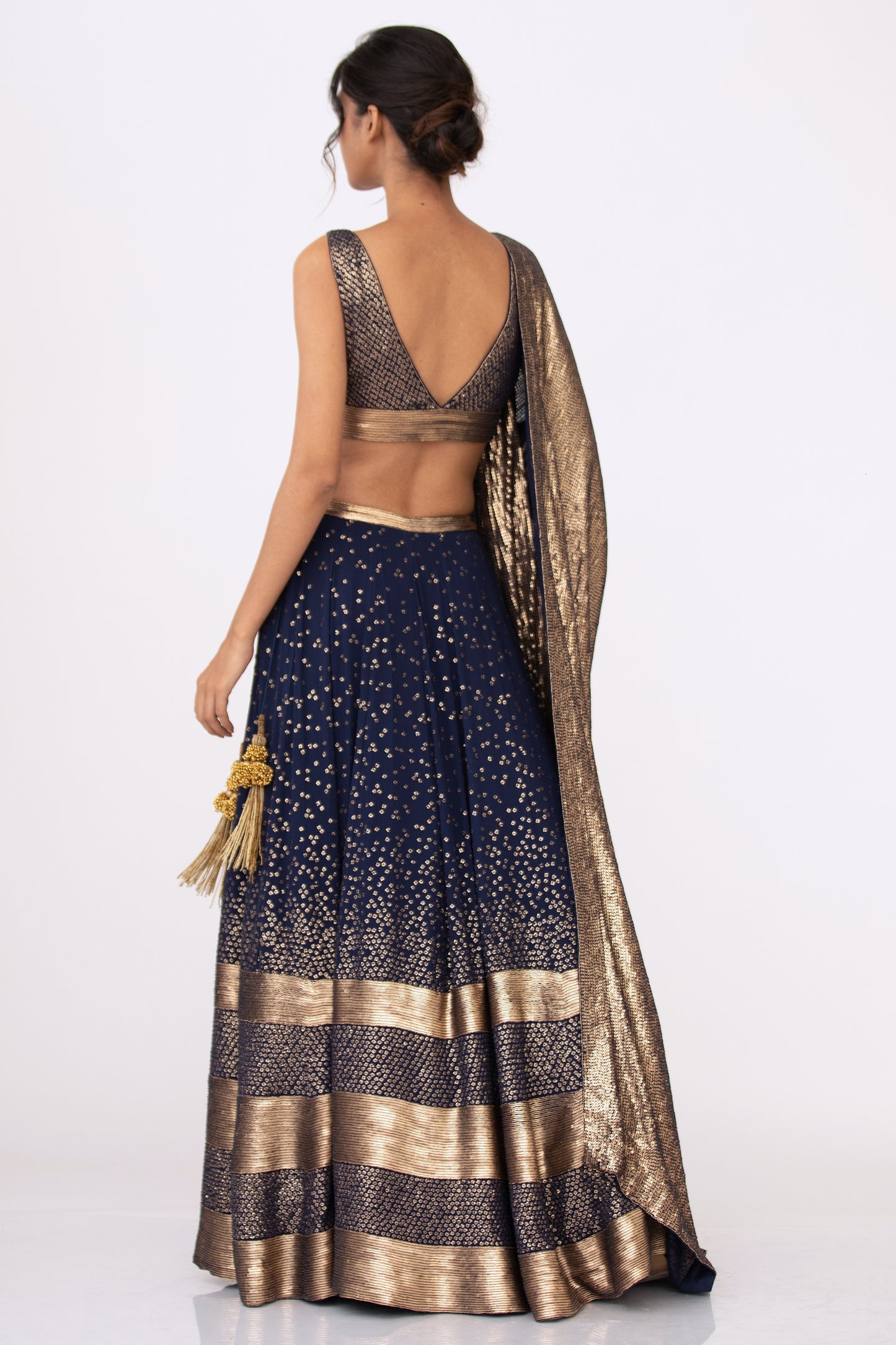 Lehenga Set in Bandini Inspired Sequin Embroidery