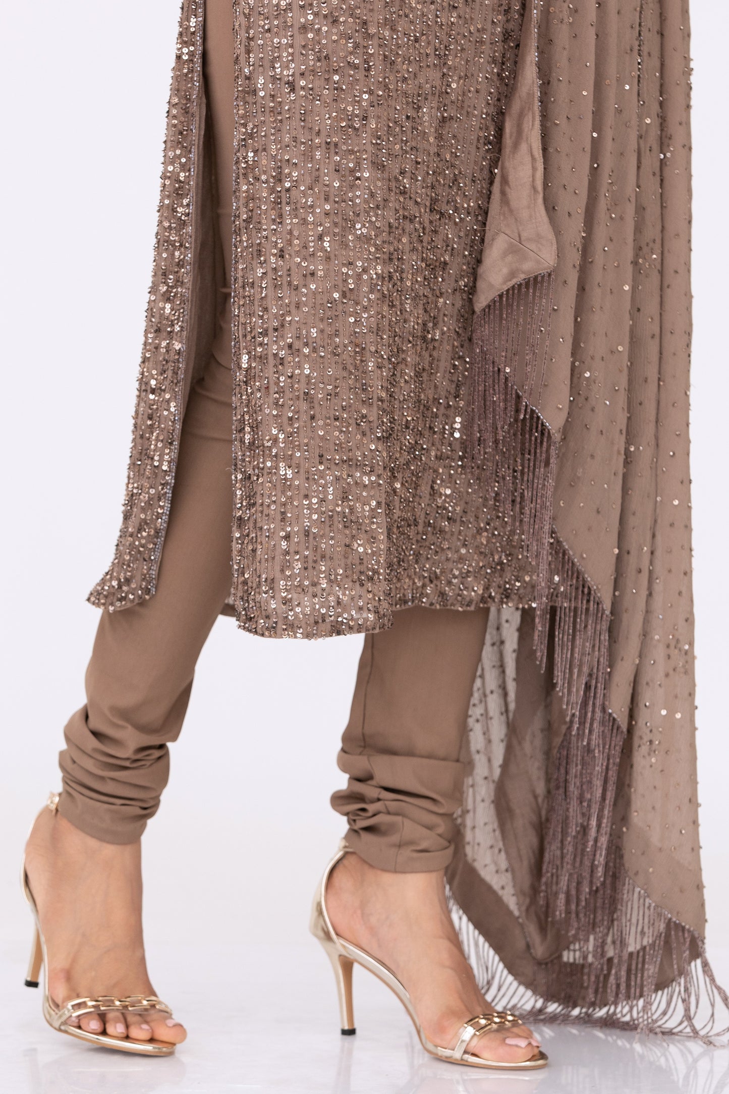 Kurta Set in Line Sequins Embroidery
