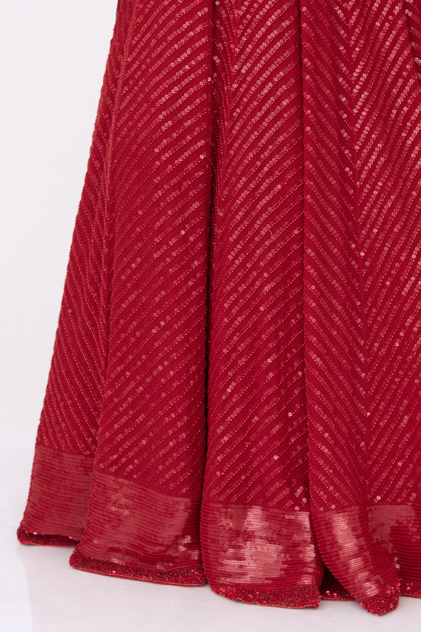 Lehenga Set in Tonal Sequin Embroidery