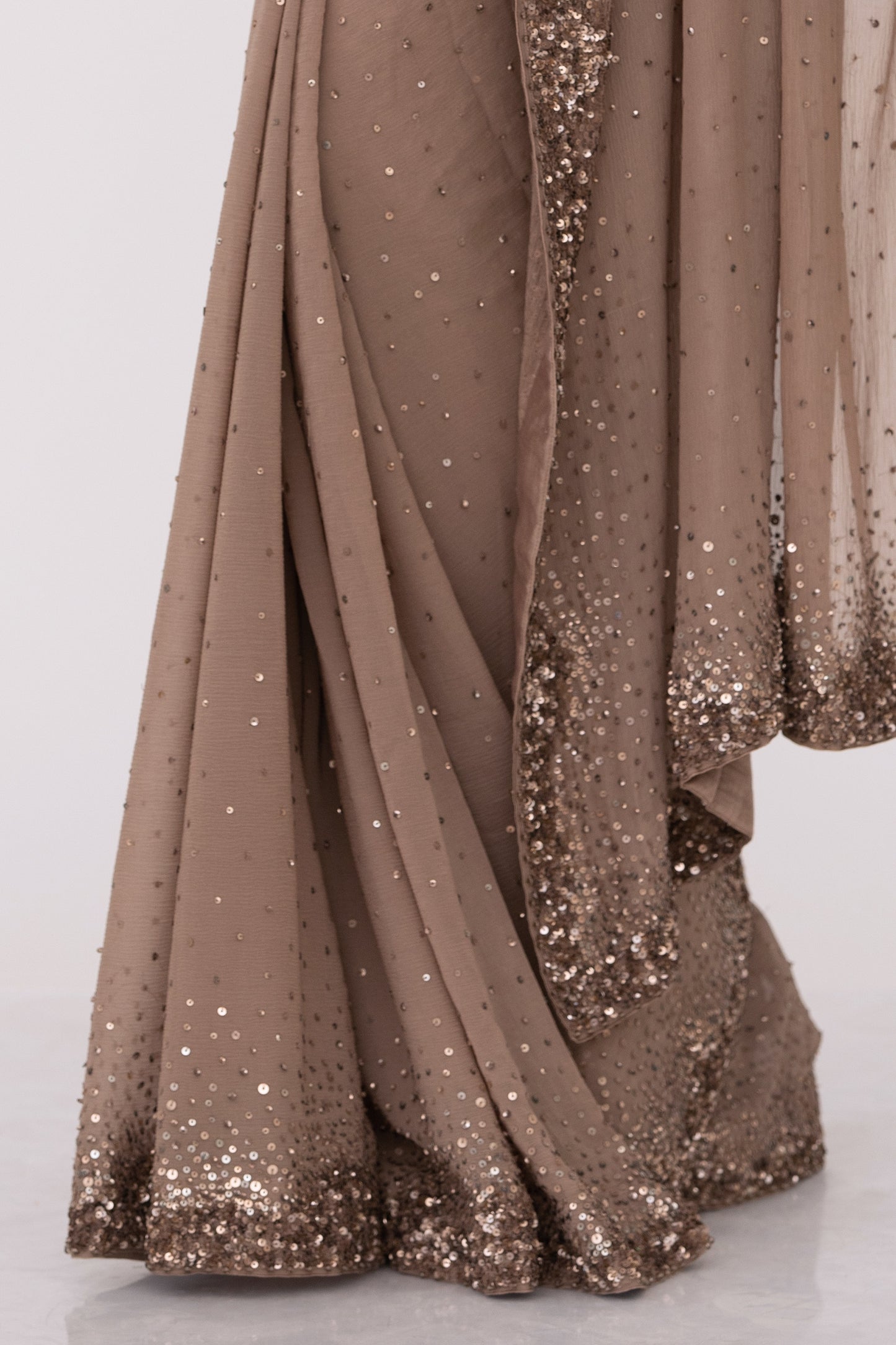 Sari Set with Tonal Sequins embroidery