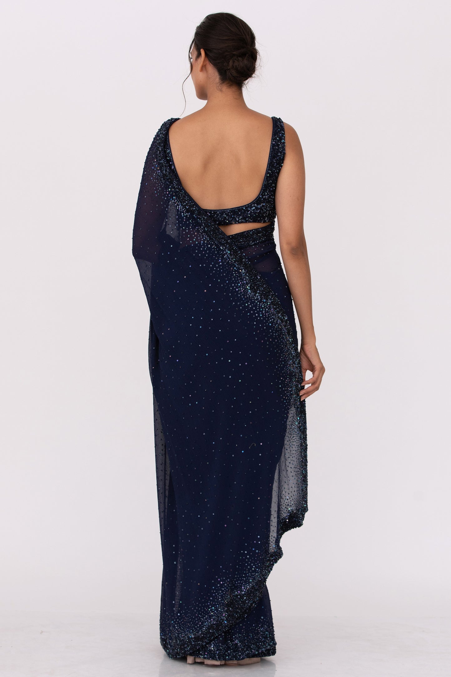 Sari Set with Tonal Sequins embroidery