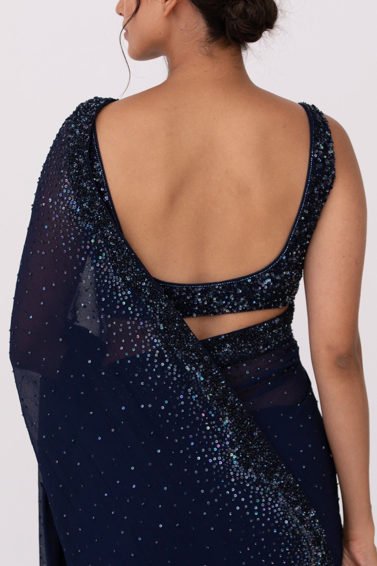 Sari Set with Tonal Sequins embroidery