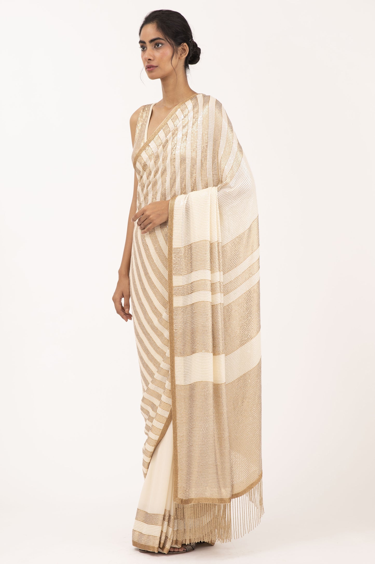 Sari Set in Sequin Embroidery
