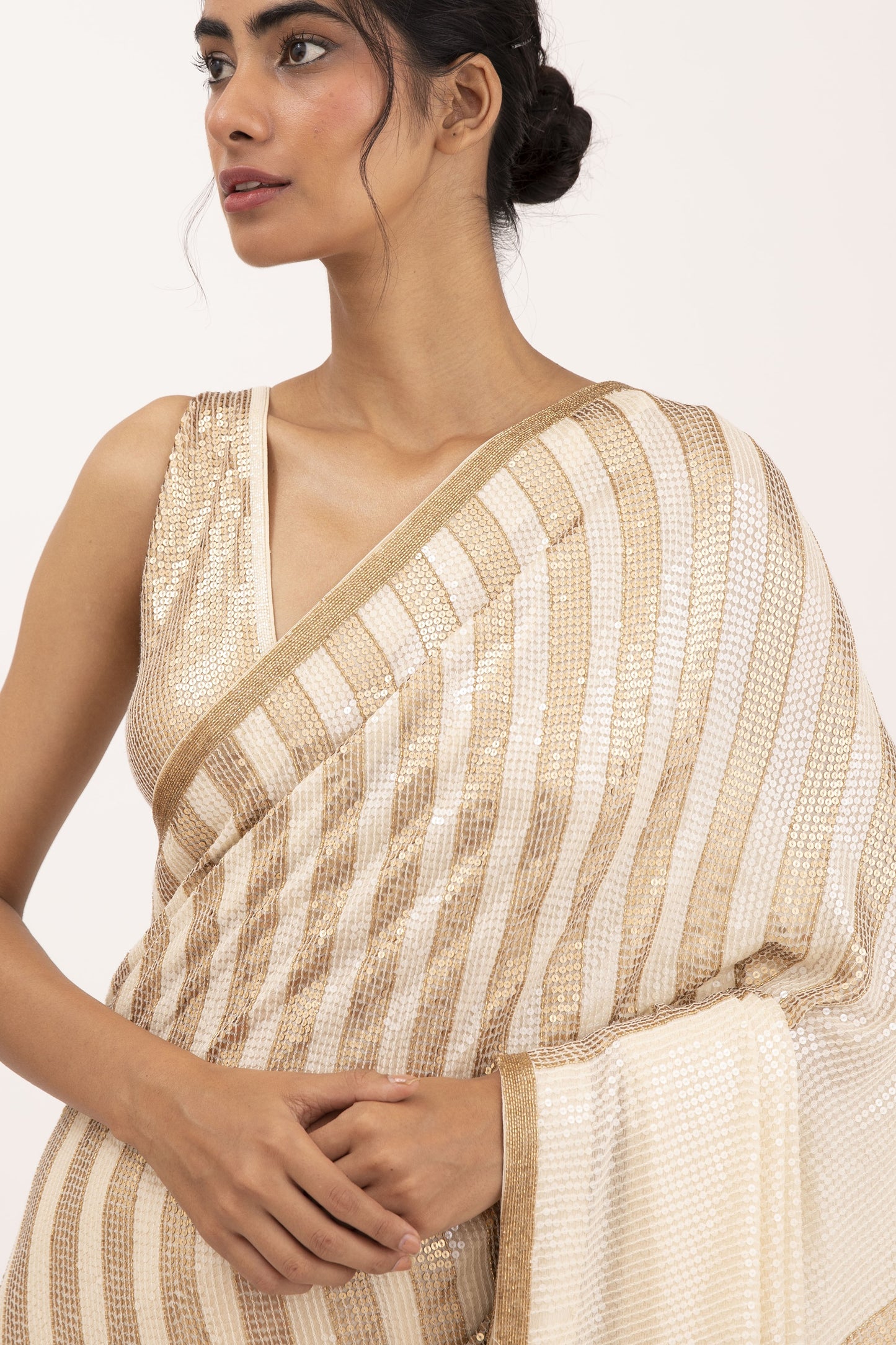 Sari Set in Sequin Embroidery