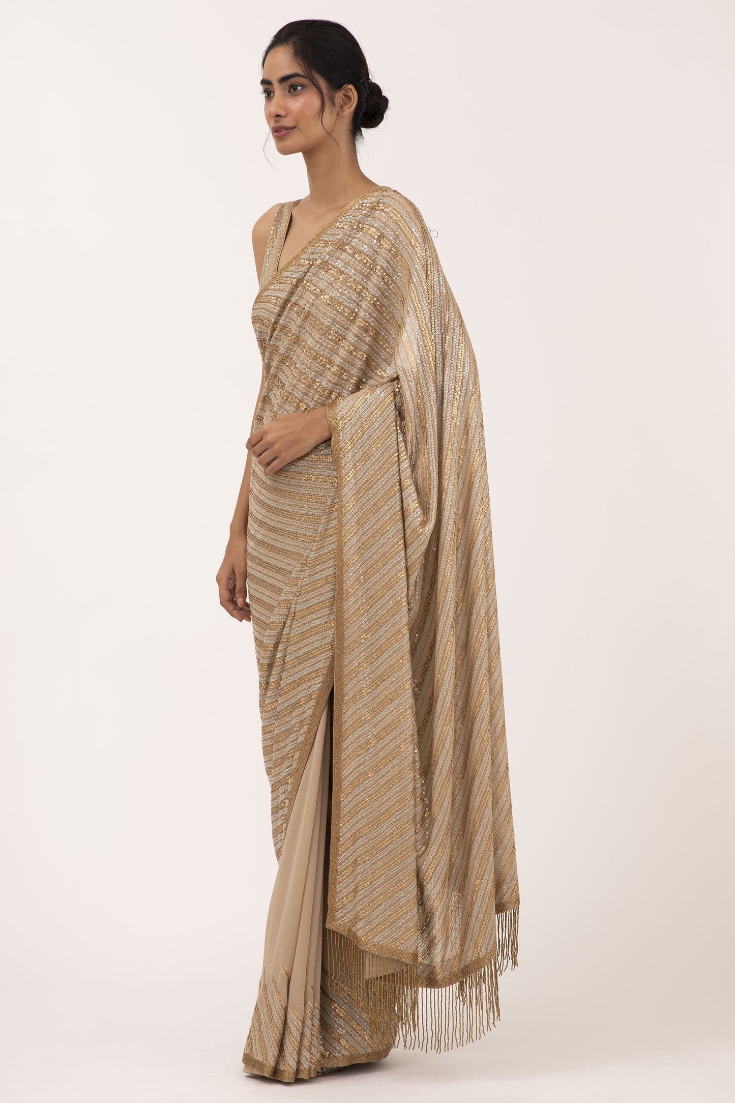 Sari Set in Sequin Embroidery
