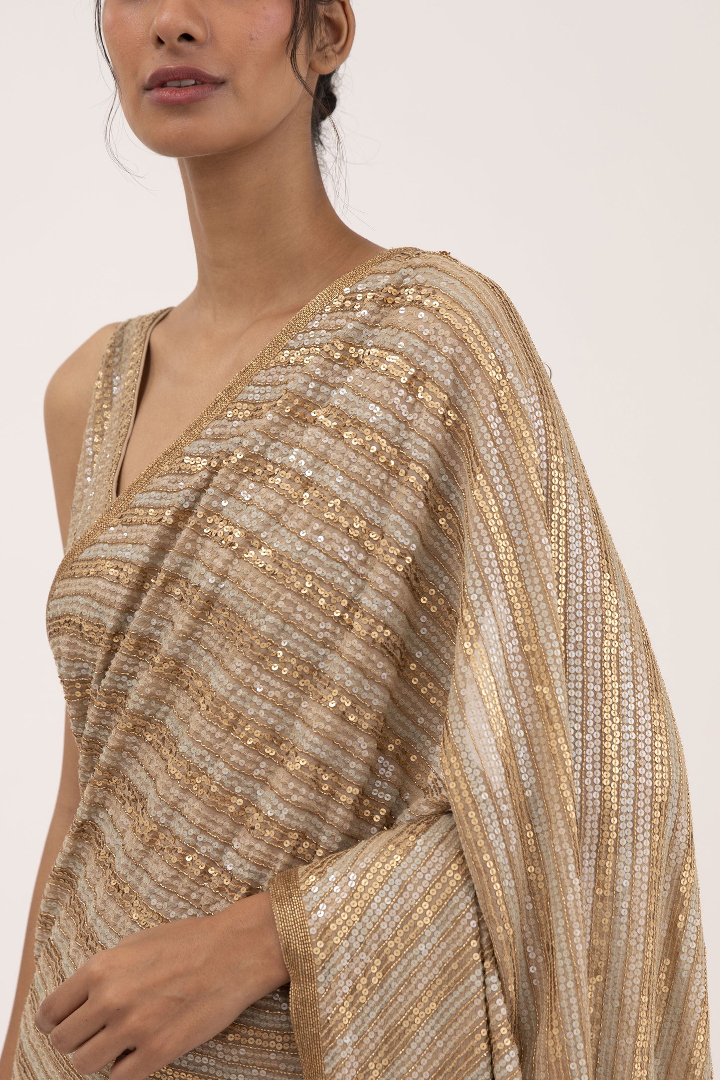 Sari Set in Sequin Embroidery