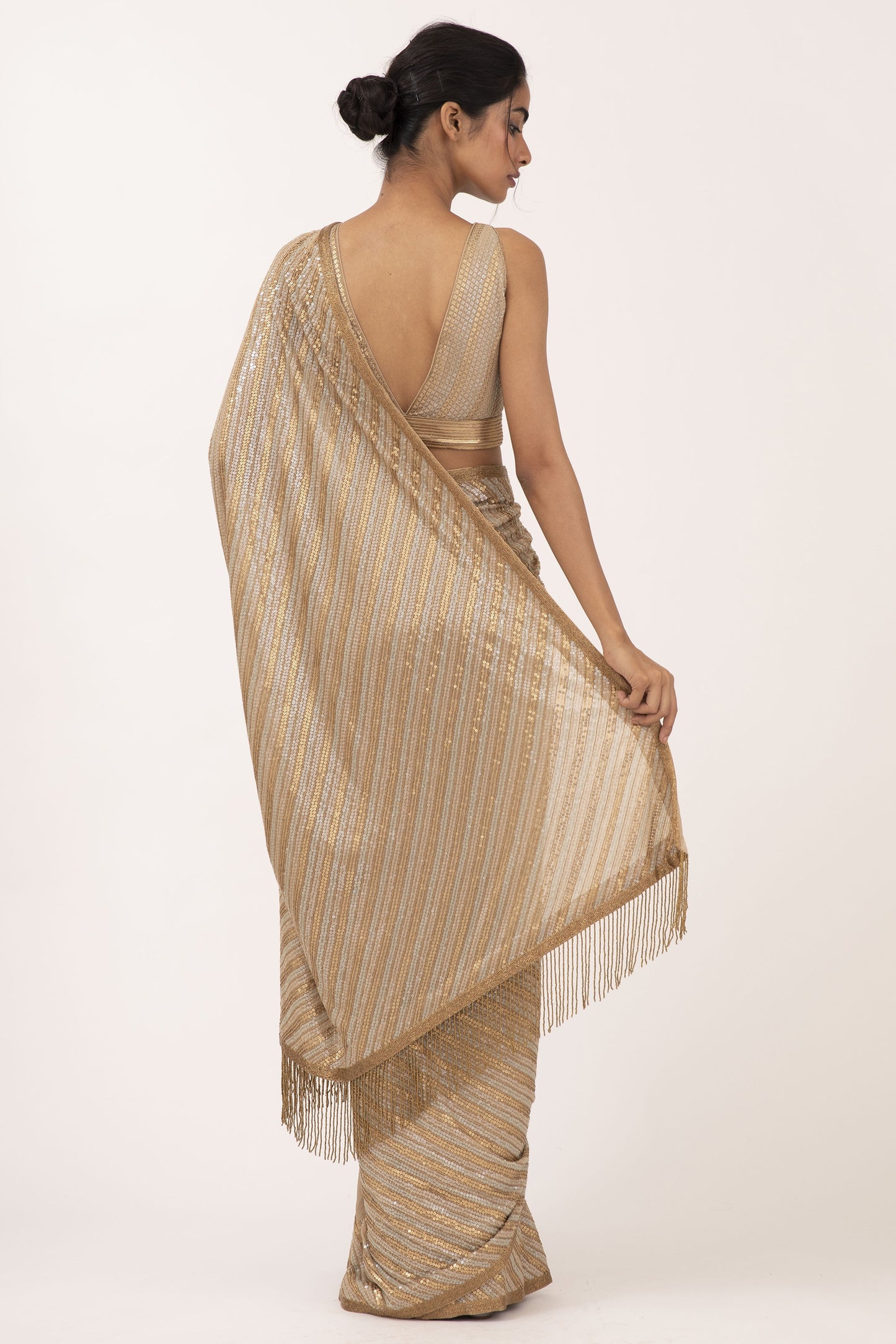 Sari Set in Sequin Embroidery