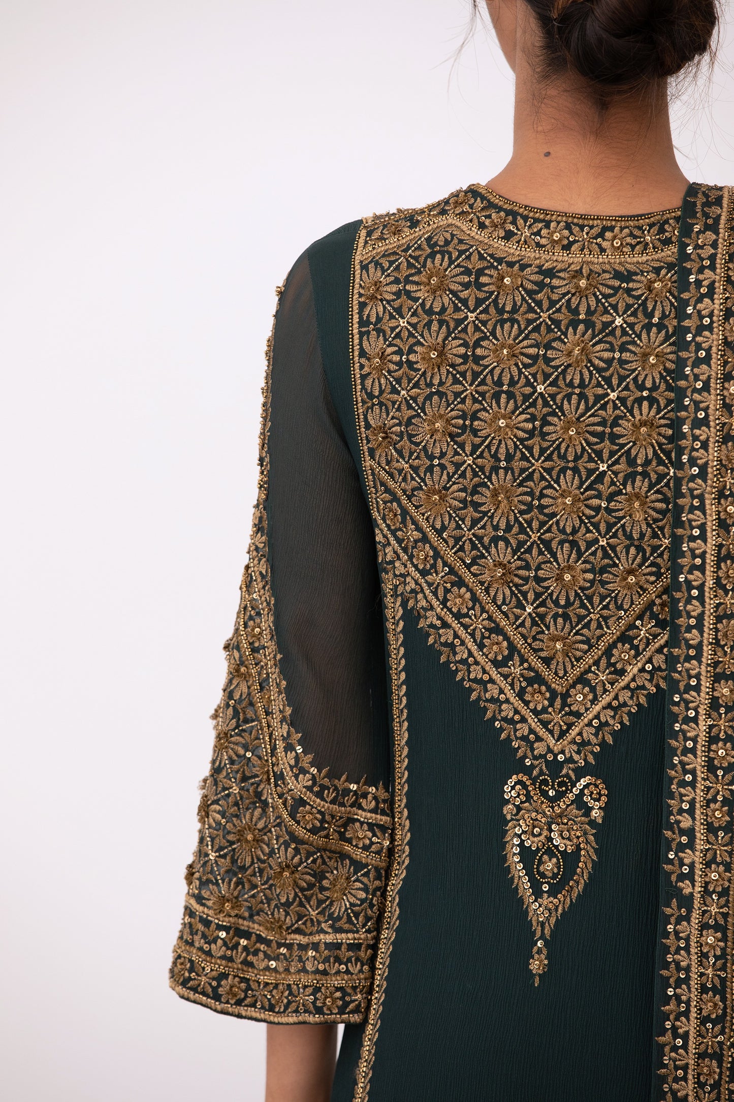Kurta Set in Zari and Sequin Embroidery