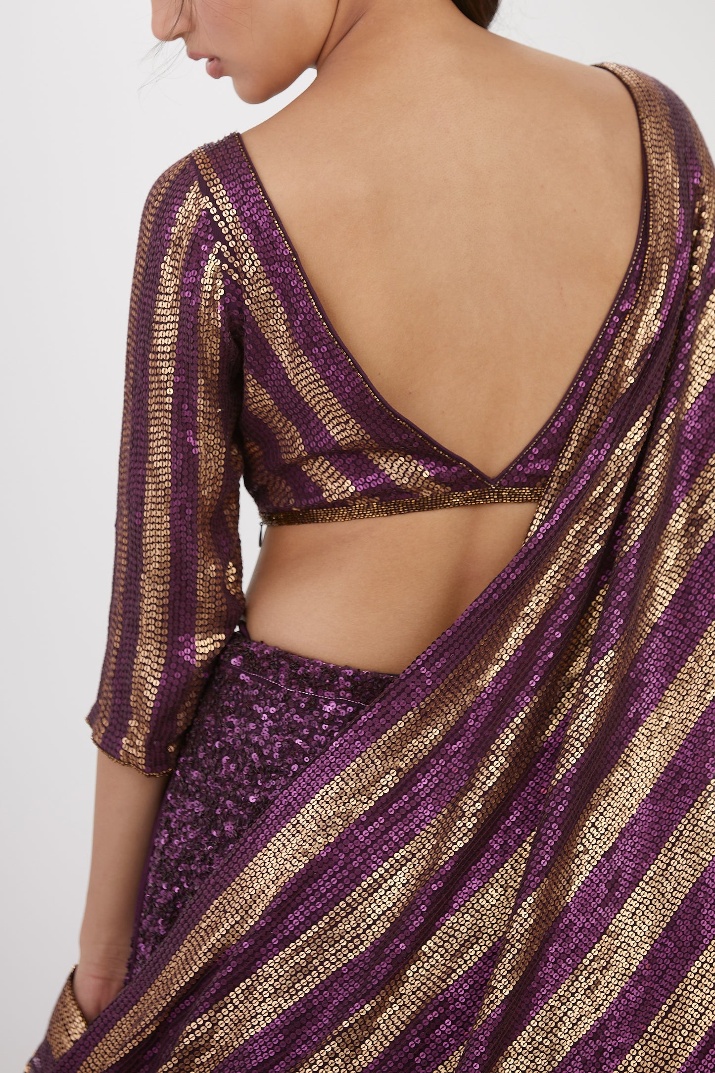 Lehenga Set in Tonal Sequin Embroidery