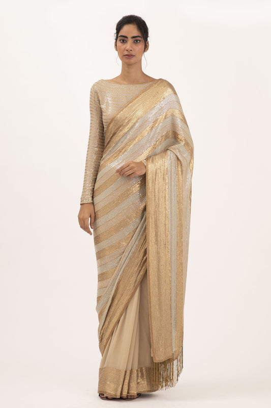 Sari Set in Sequin Embroidery