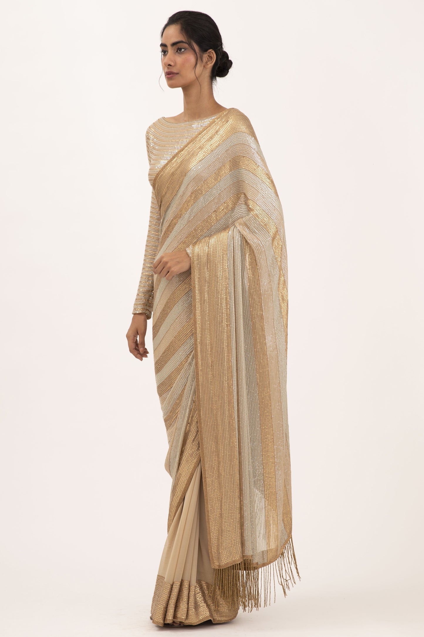 Sari Set in Sequin Embroidery