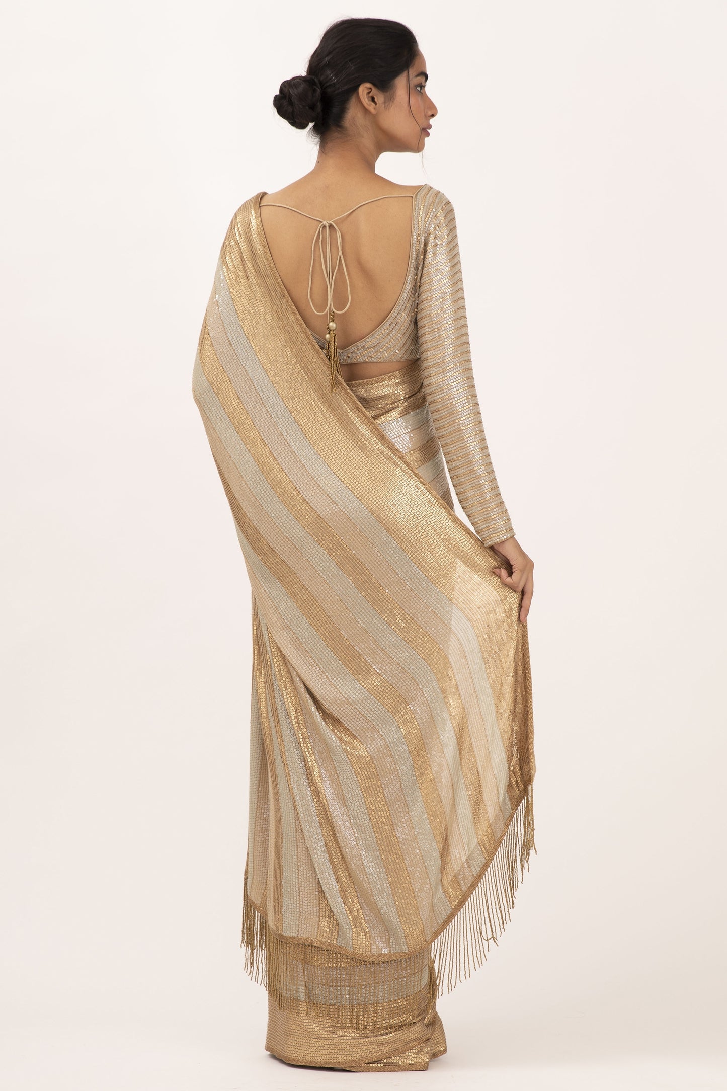 Sari Set in Sequin Embroidery