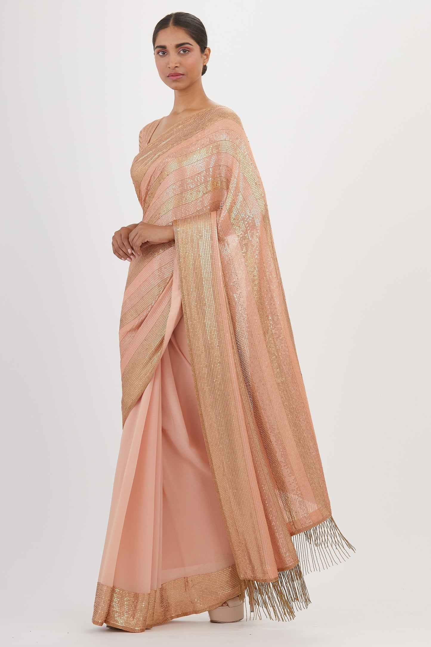 Sari Set in Sequin Embroidery