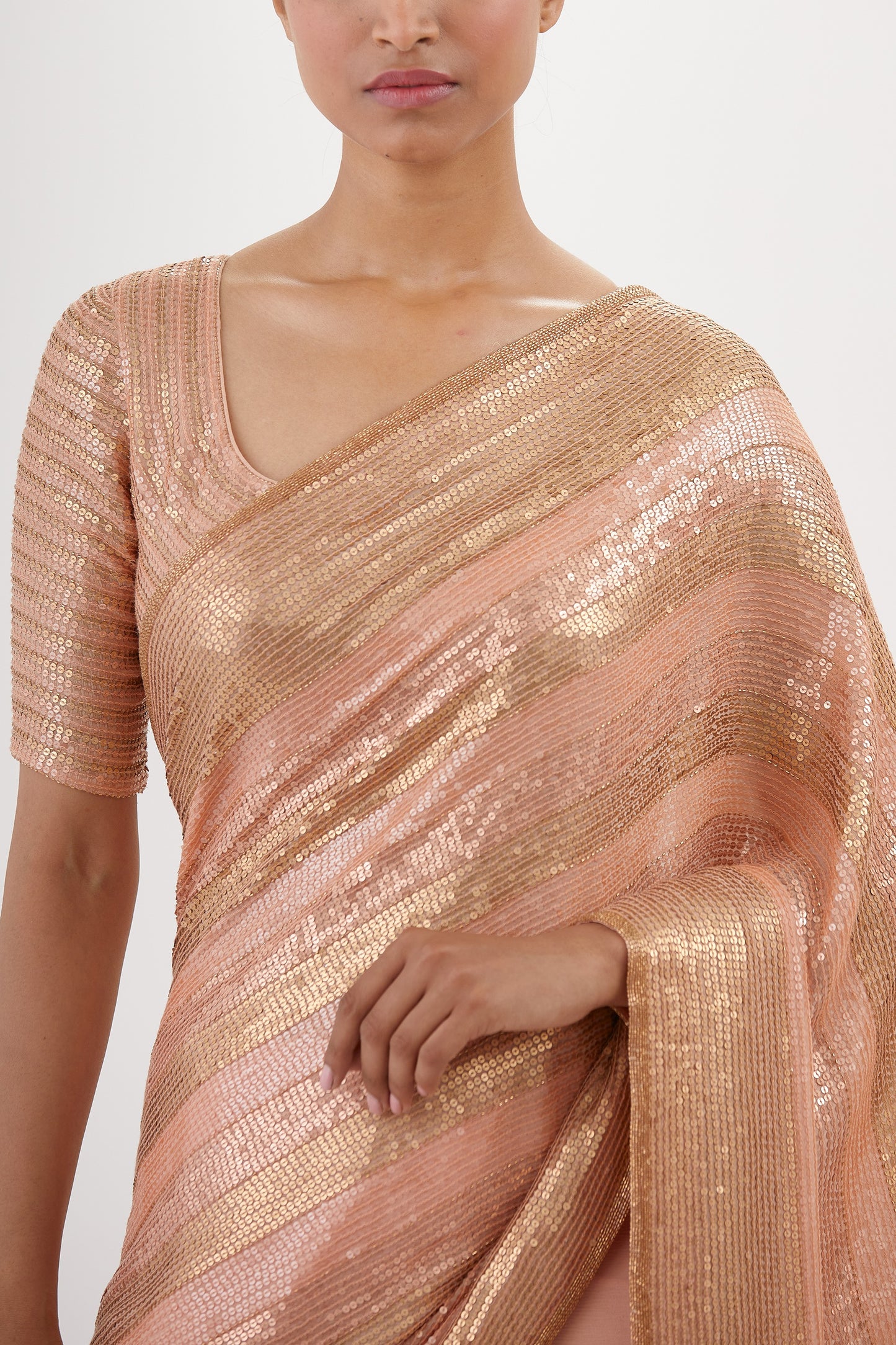 Sari Set in Sequin Embroidery