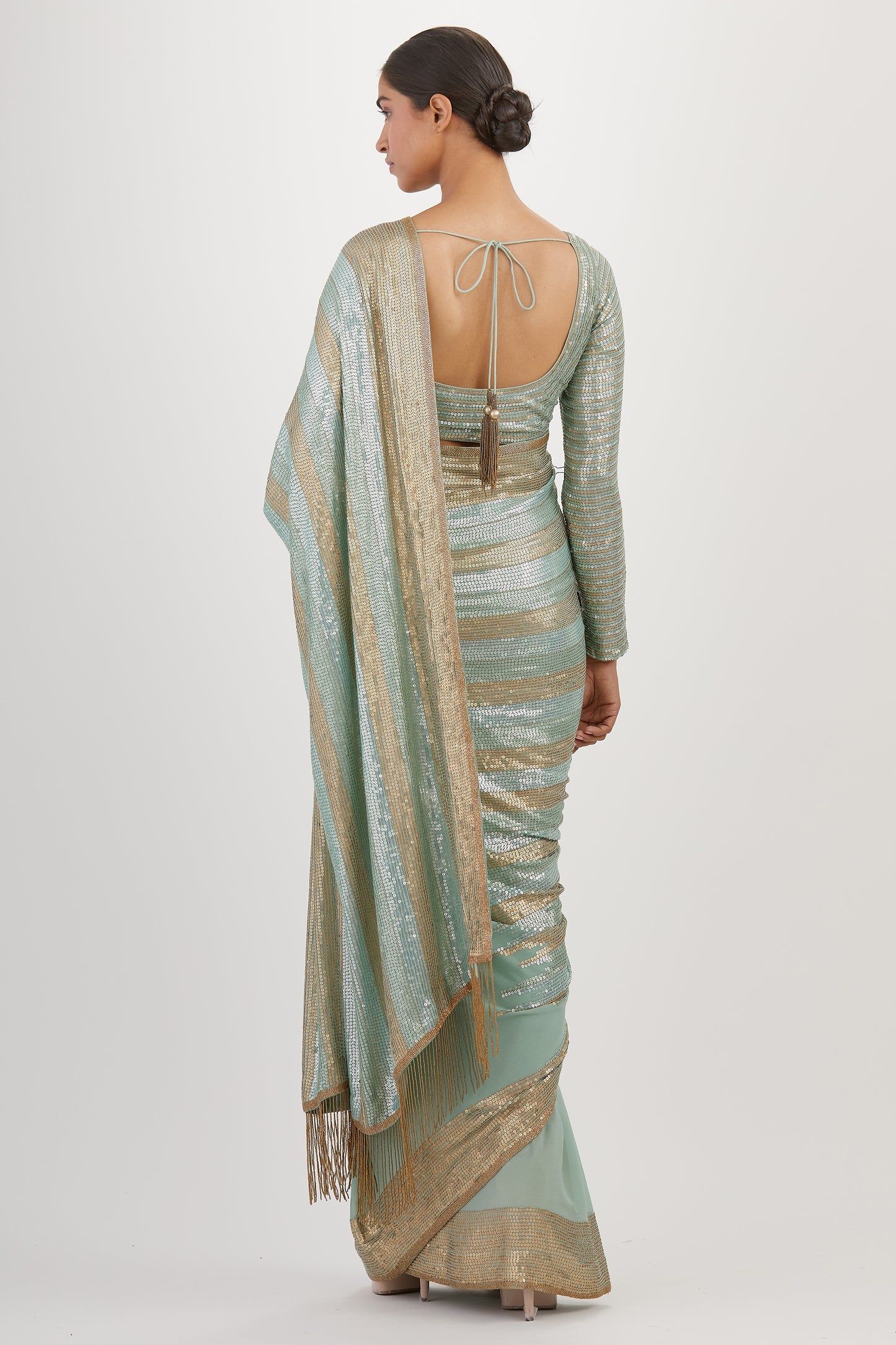 Sari Set in Sequin Embroidery