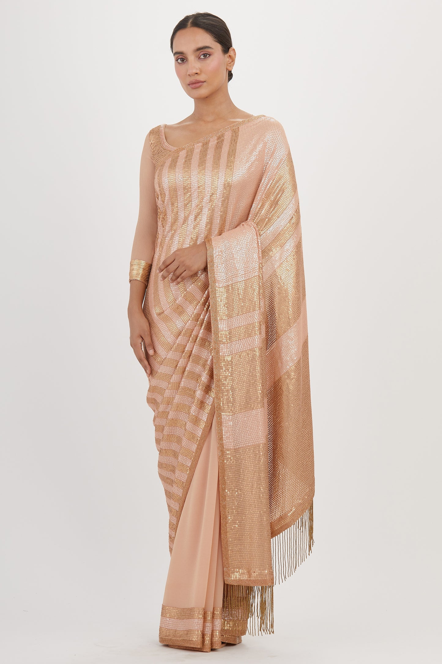 Sari Set in Sequin Embroidery