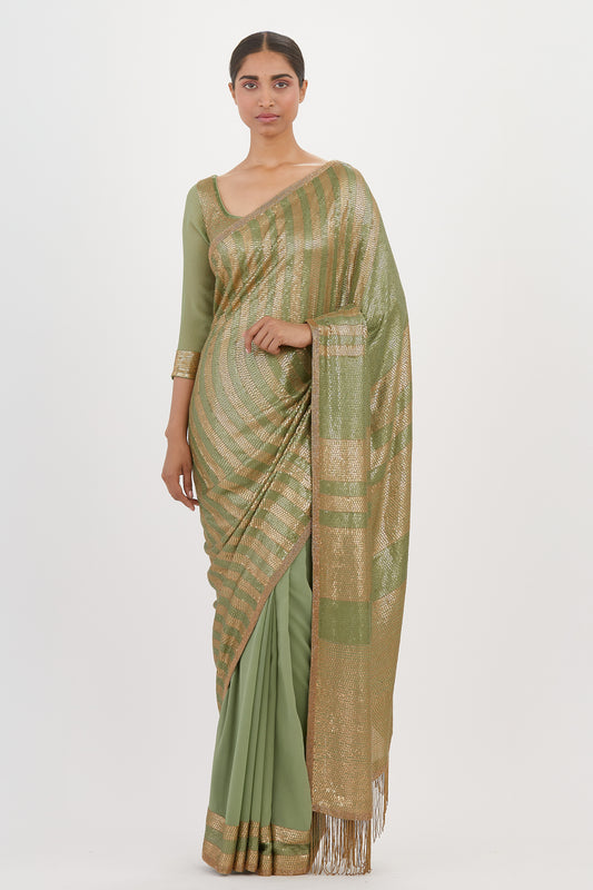 Sari Set in Sequin Embroidery