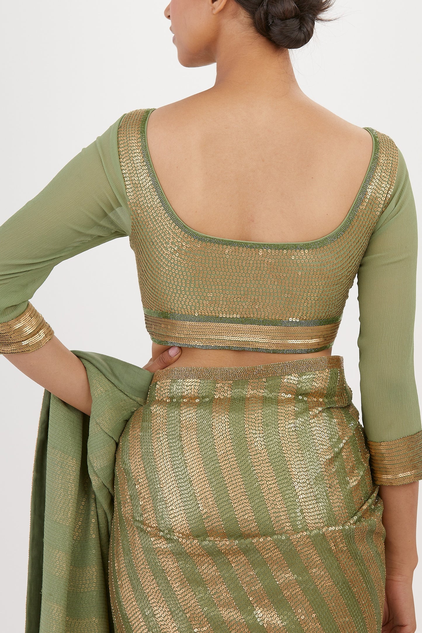 Sari Set in Sequin Embroidery