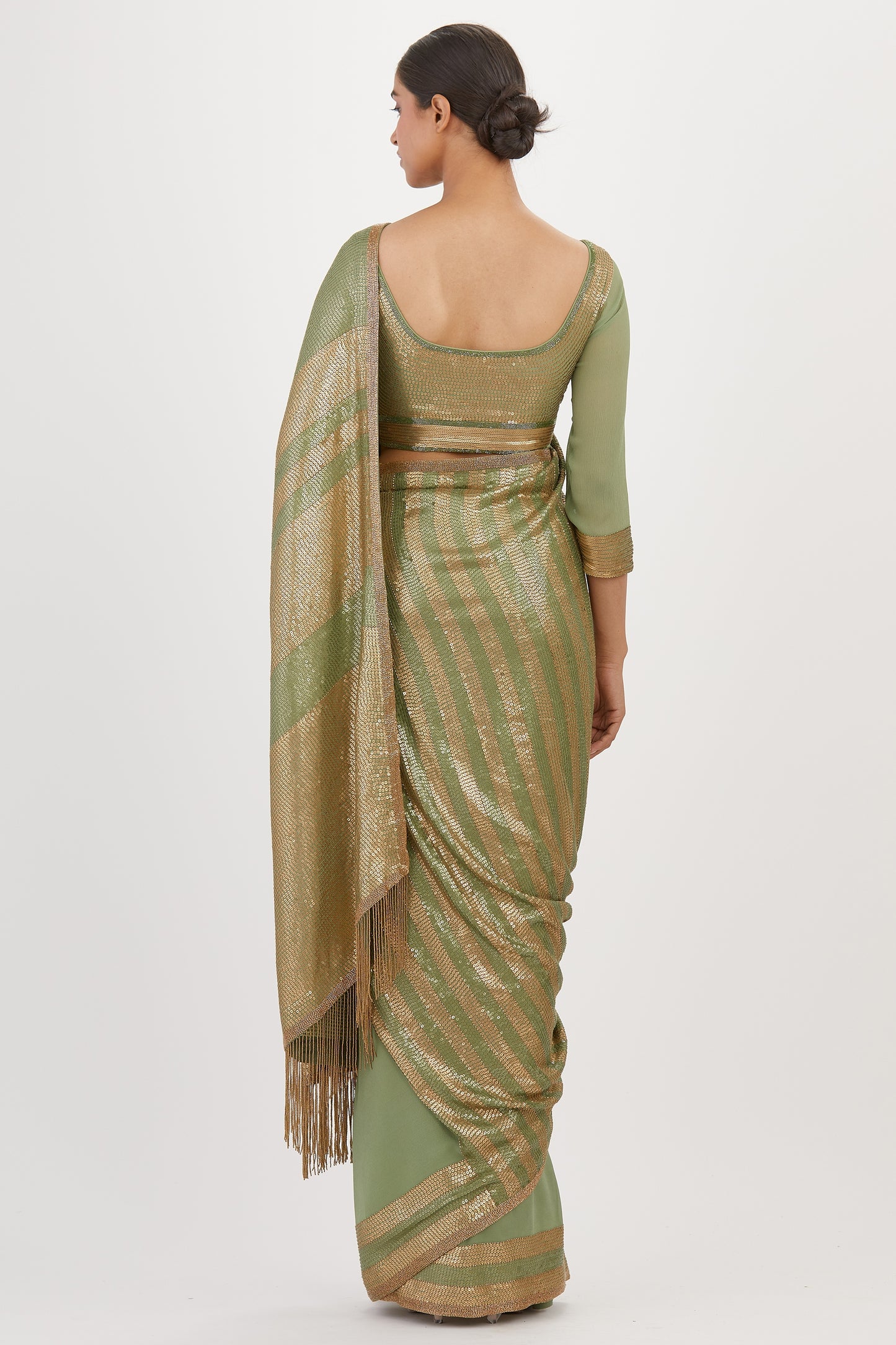 Sari Set in Sequin Embroidery