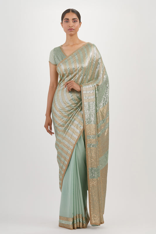 Sari Set in Sequin Embroidery