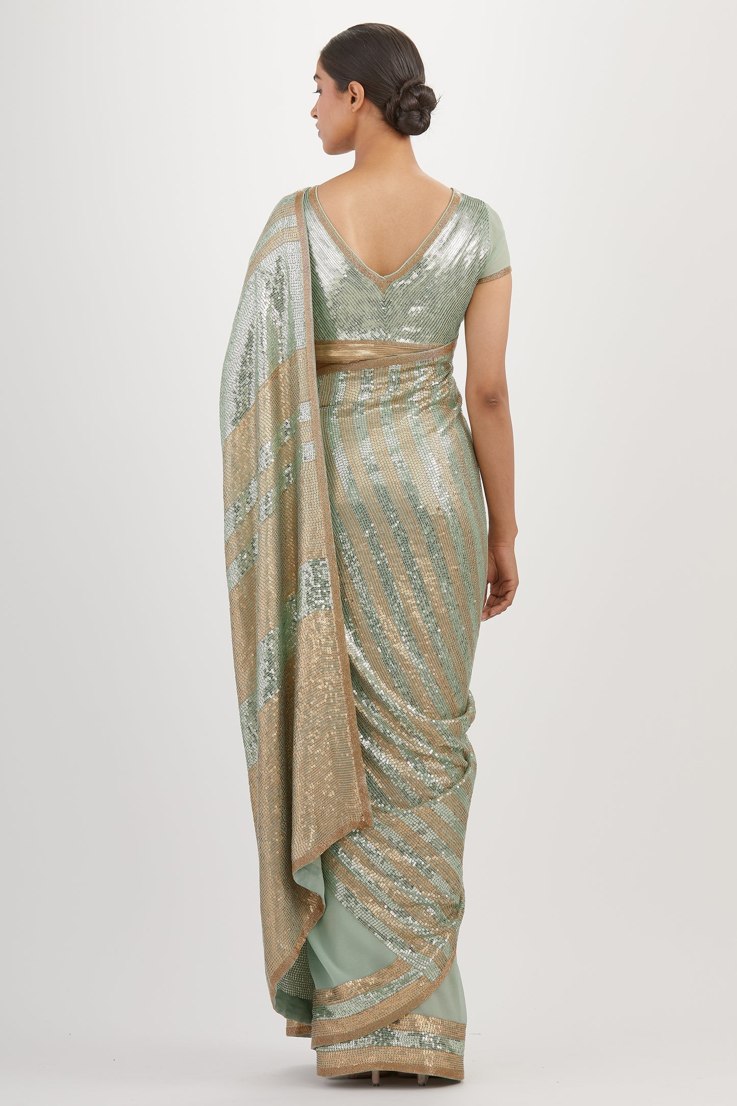 Sari Set in Sequin Embroidery