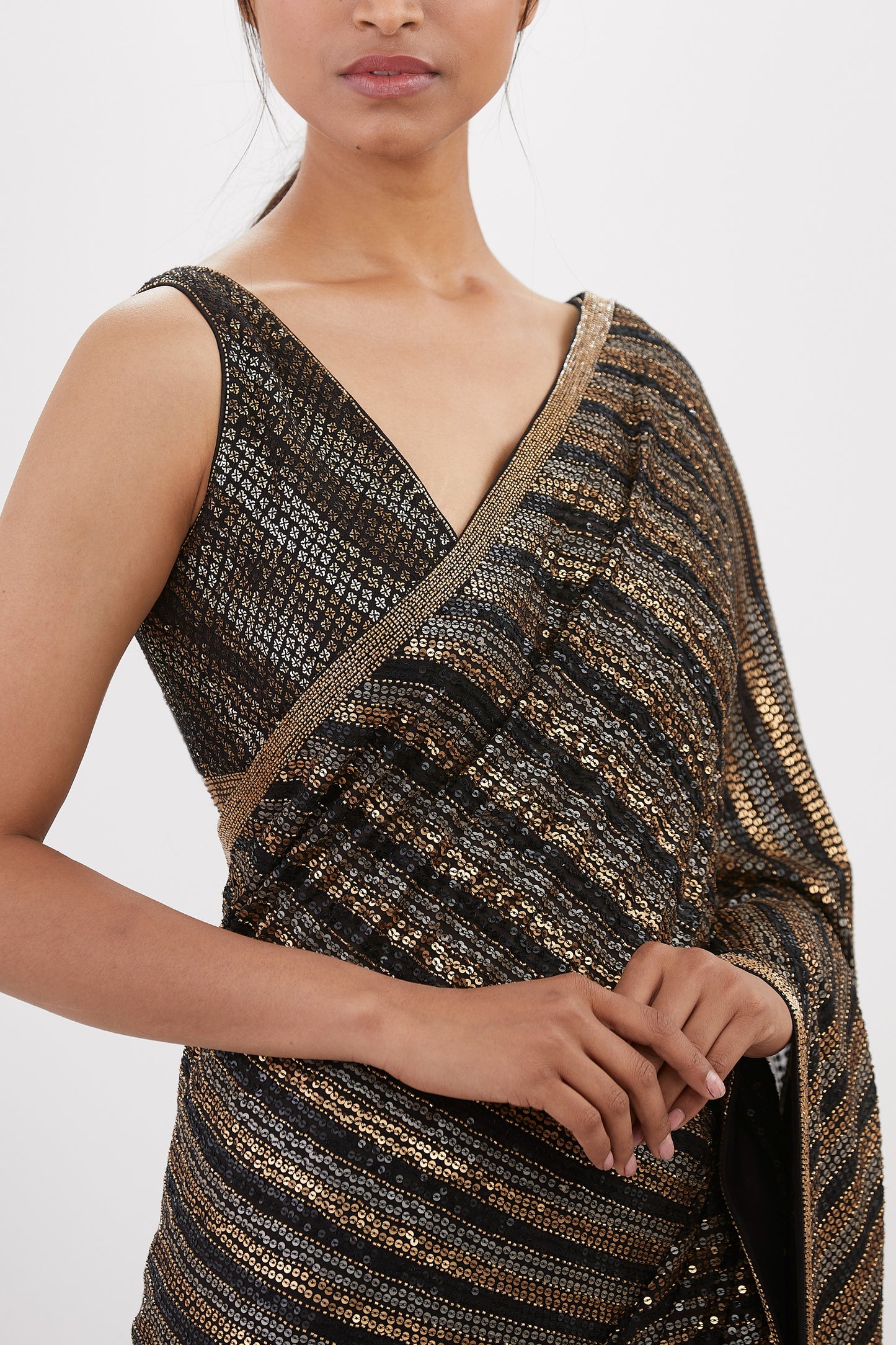 Sari Set in Sequin Embroidery