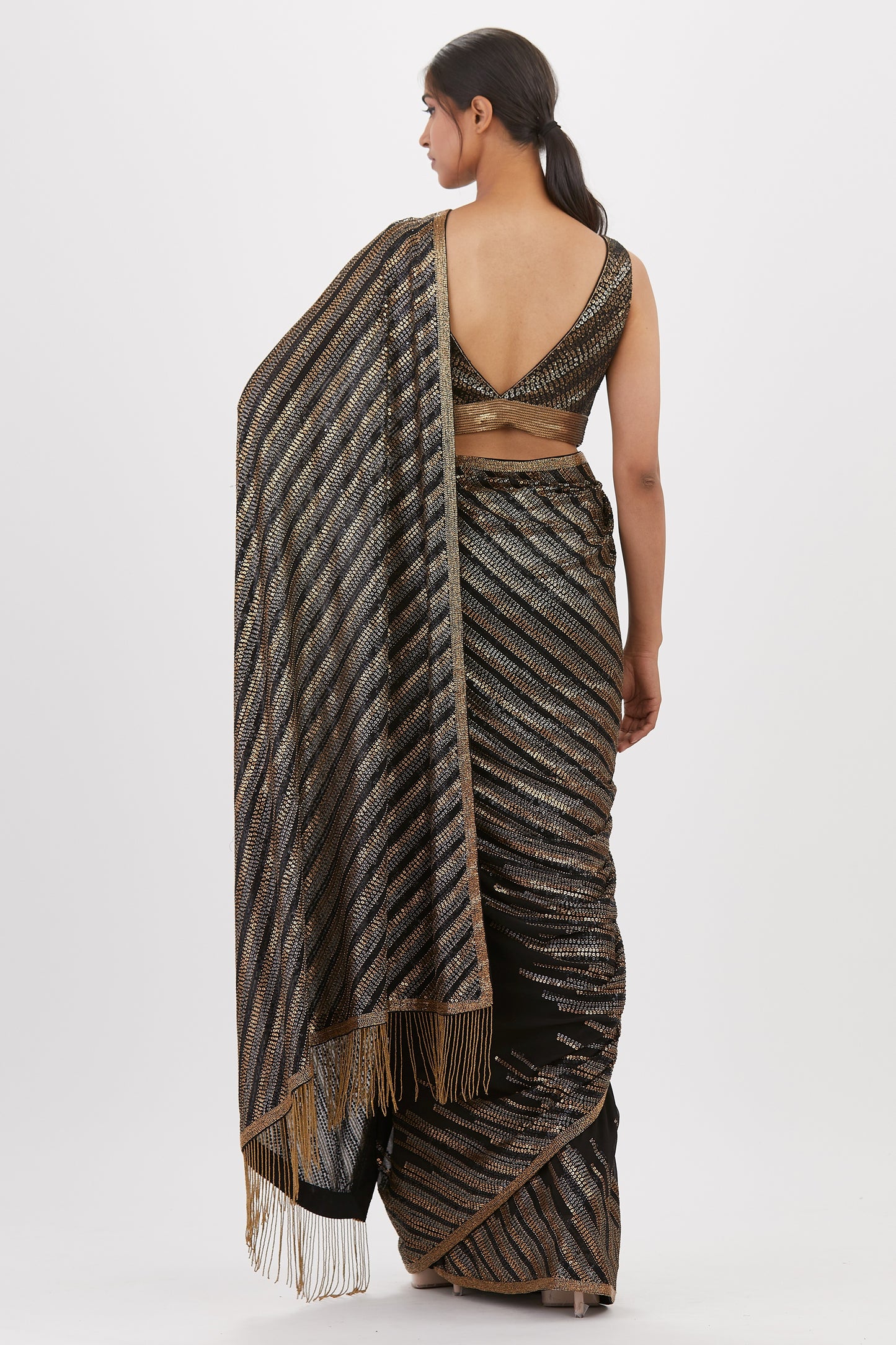 Sari Set in Sequin Embroidery