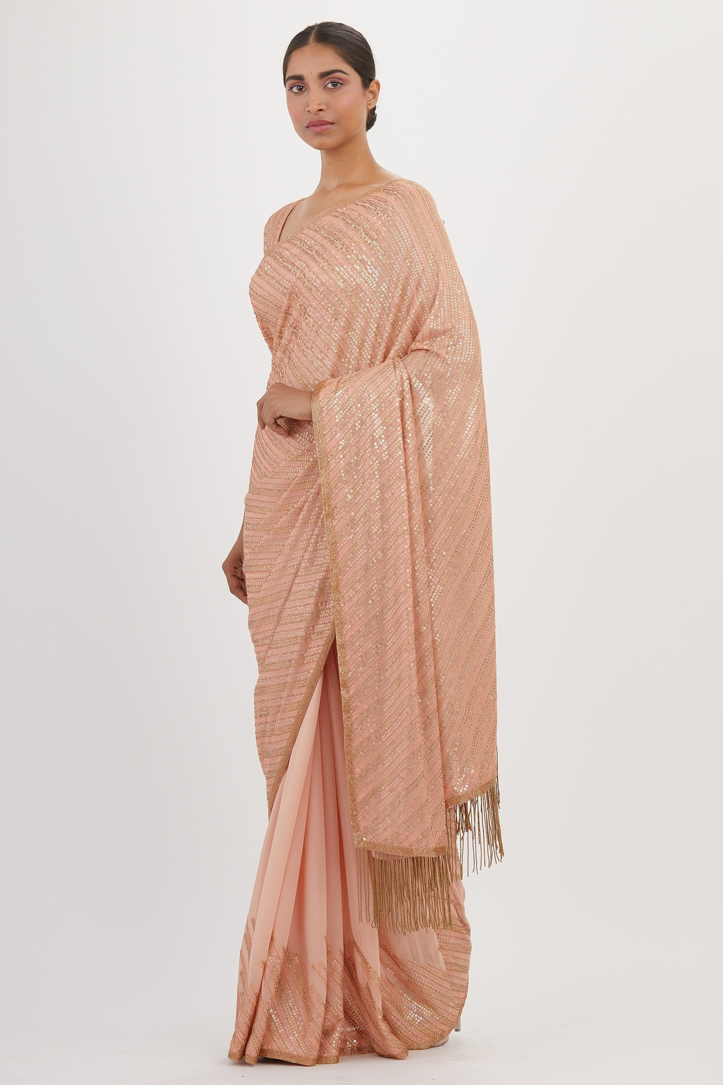 Sari Set in Sequin Embroidery