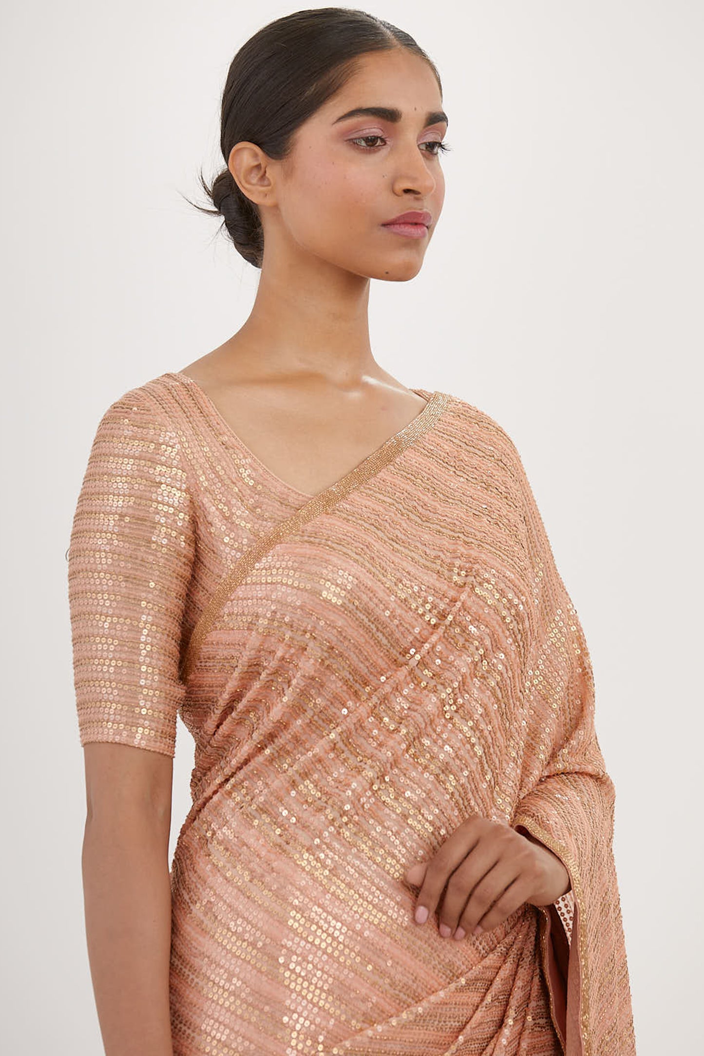 Sari Set in Sequin Embroidery