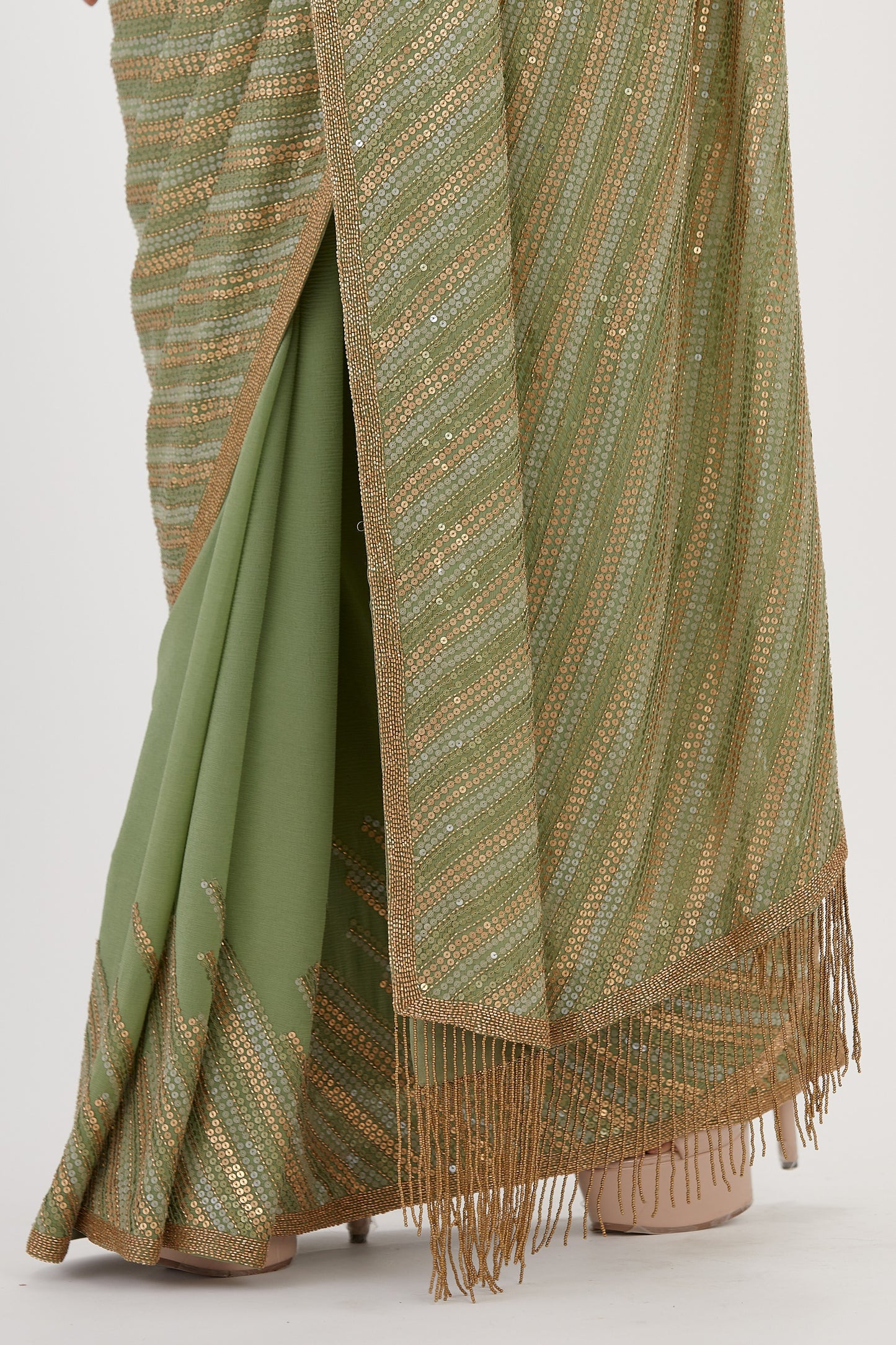 Sari Set in Sequin Embroidery