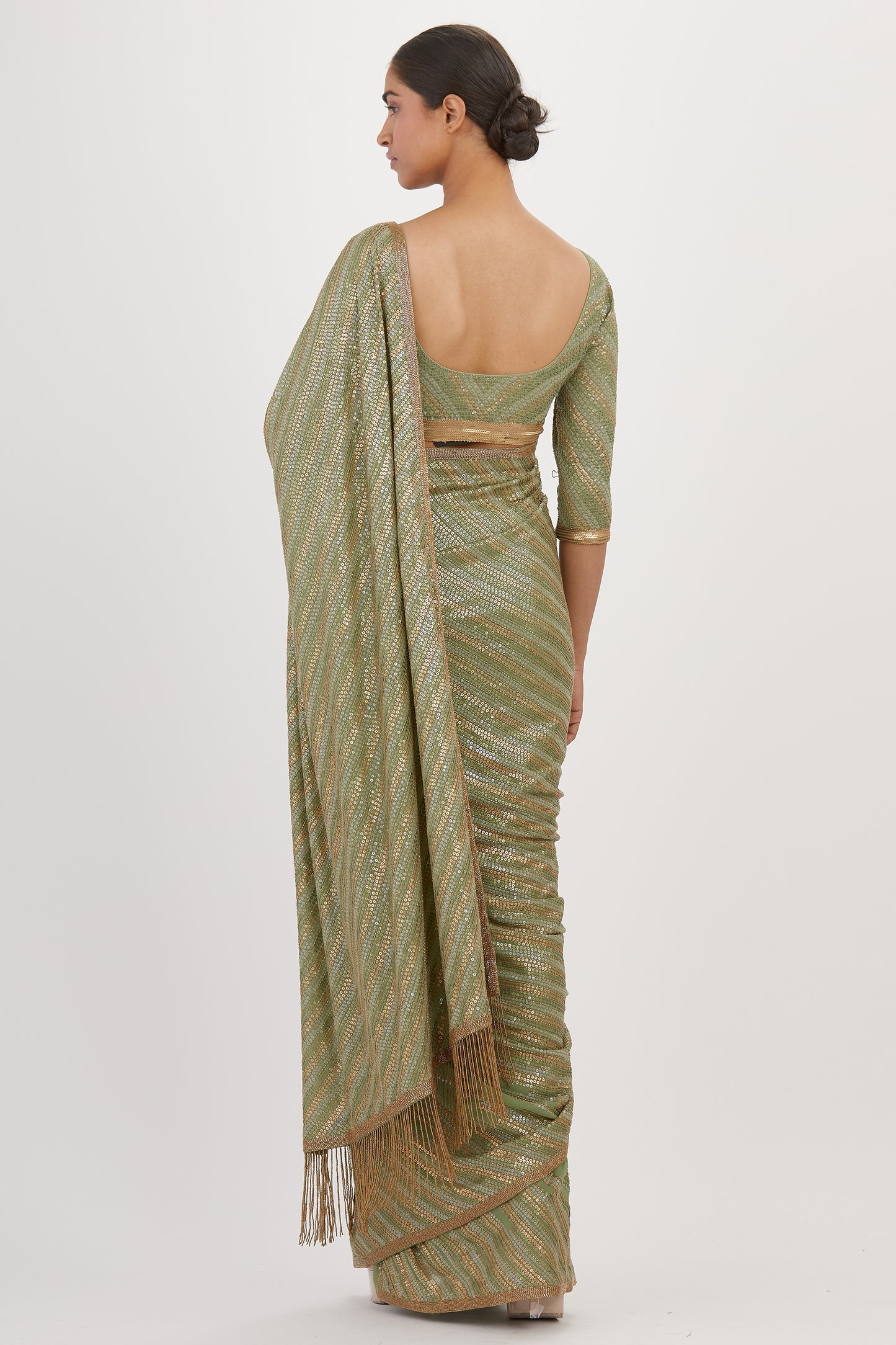 Sari Set in Sequin Embroidery