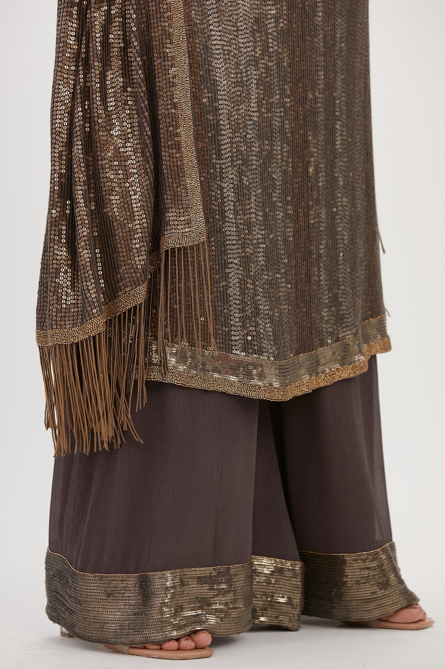 Kurta Set in Metallic Sequin Embroidery
