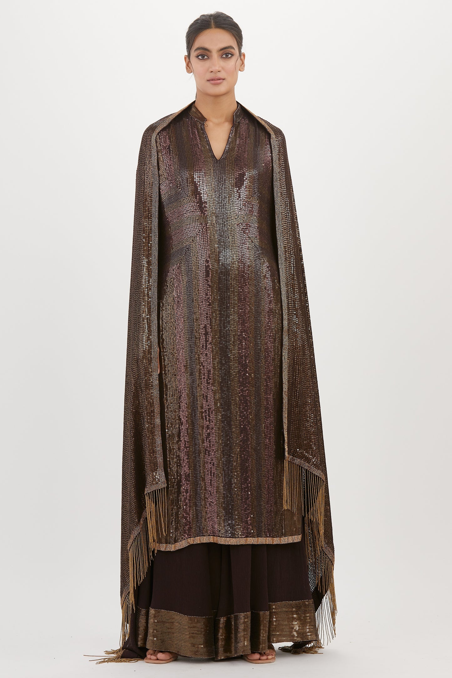 Kurta Set in Metallic Sequins