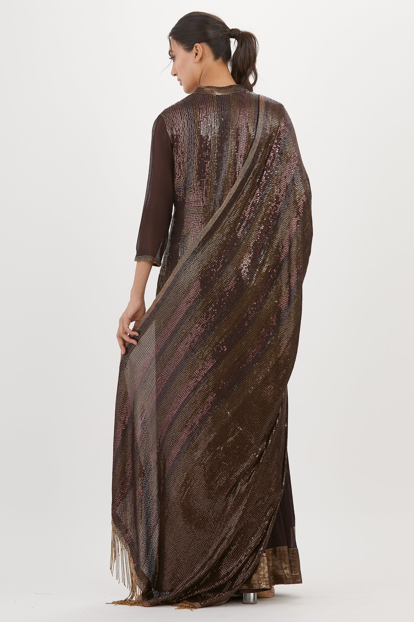 Kurta Set in Metallic Sequins
