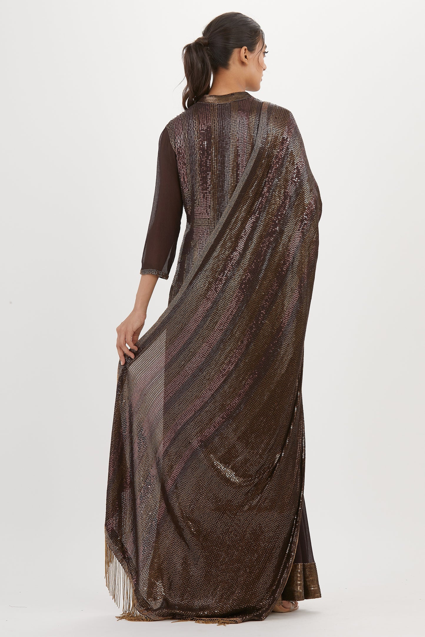 Kurta Set in Metallic Sequins