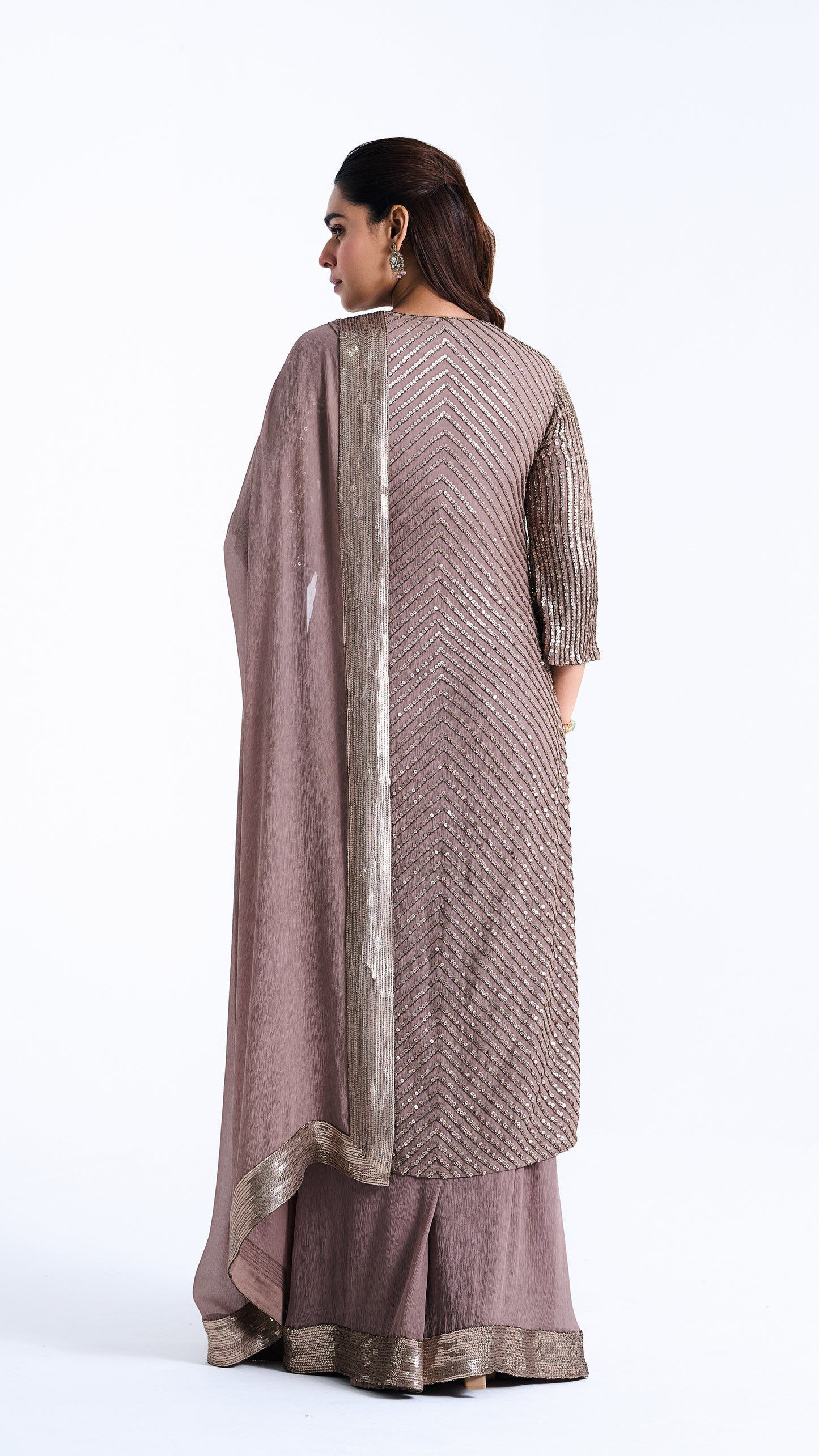 Kurta Set in Tonal Sequin Embroidery