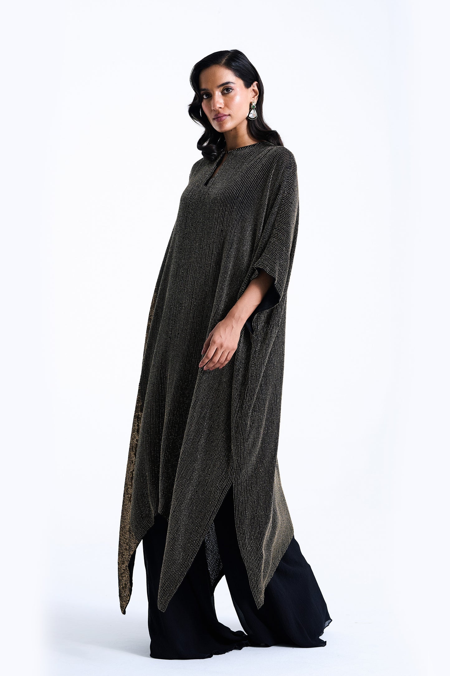 Kaftan Kurta in Cutdana Embroidery