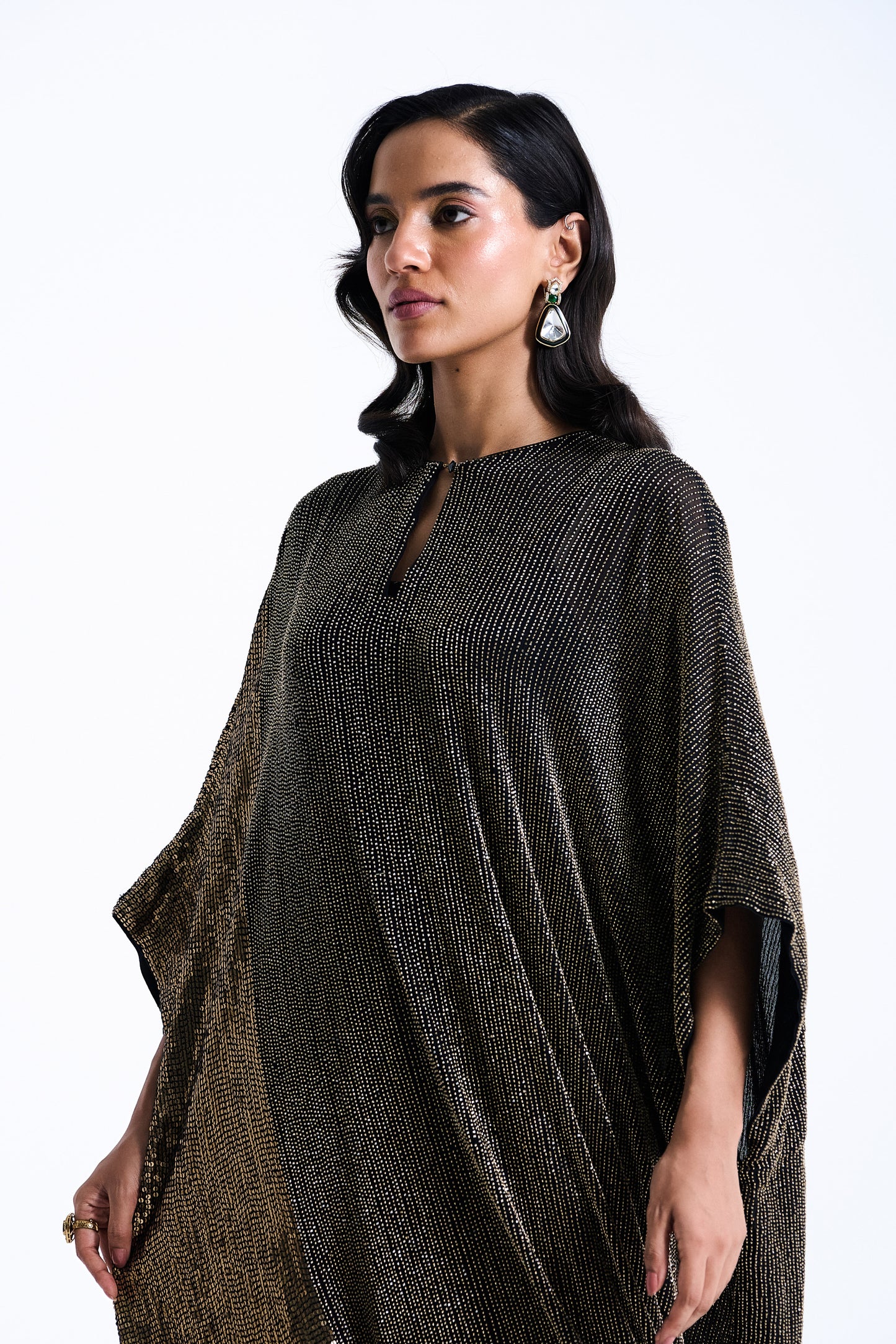 Kaftan Kurta in Cutdana Embroidery