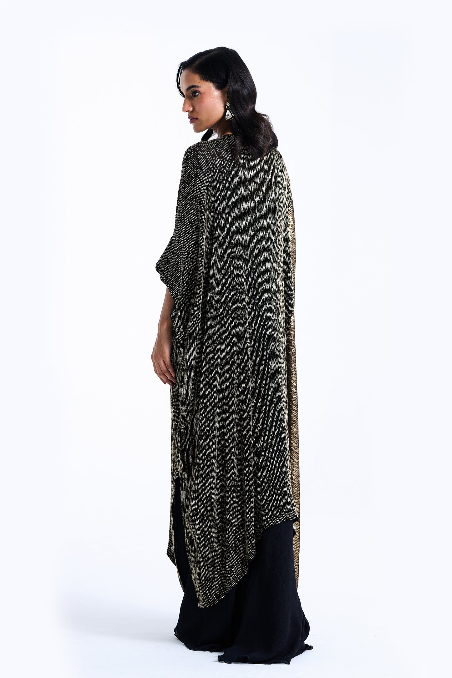 Kaftan Kurta in Cutdana Embroidery